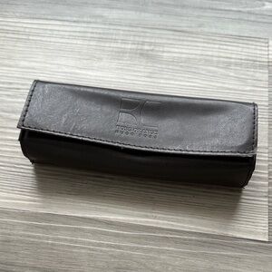 BOSS ORANGE Dark Brown Leather Glasses Case - Soft